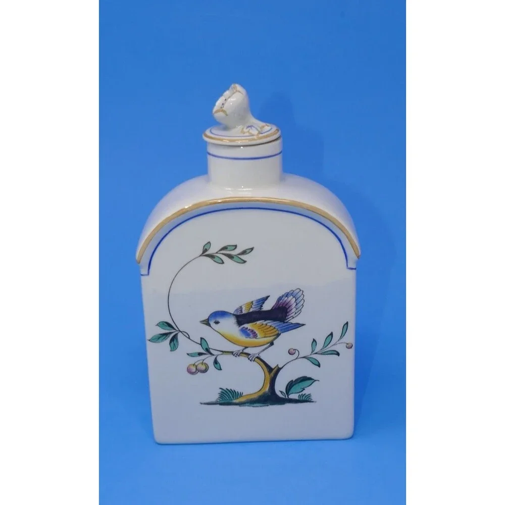 Copeland 1950s Spode Queen's Bird Tea Caddy with Lid (#Y4973) Made in England